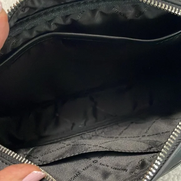 MICHAEL MICHAEL KORS Fulton Sport Large Canvas Crossbody Bag - Black & White - Picture 8 of 13